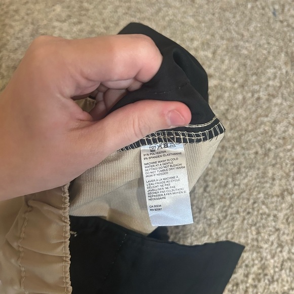 NWT Saks Fifth Avenue Beige Tan Stretch Tech Pant Jogger Quick Dry Sz L Business - Picture 8 of 9